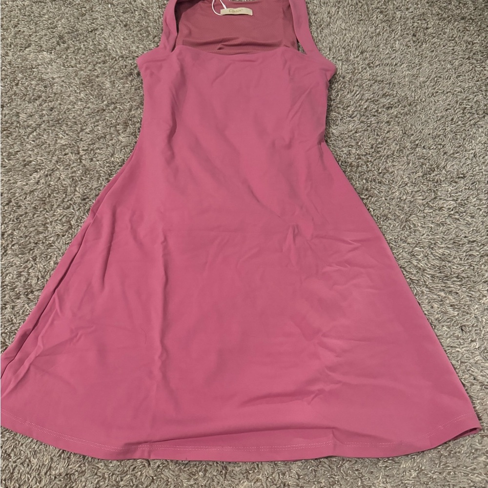 Elegant Pink Sleeveless Dress
